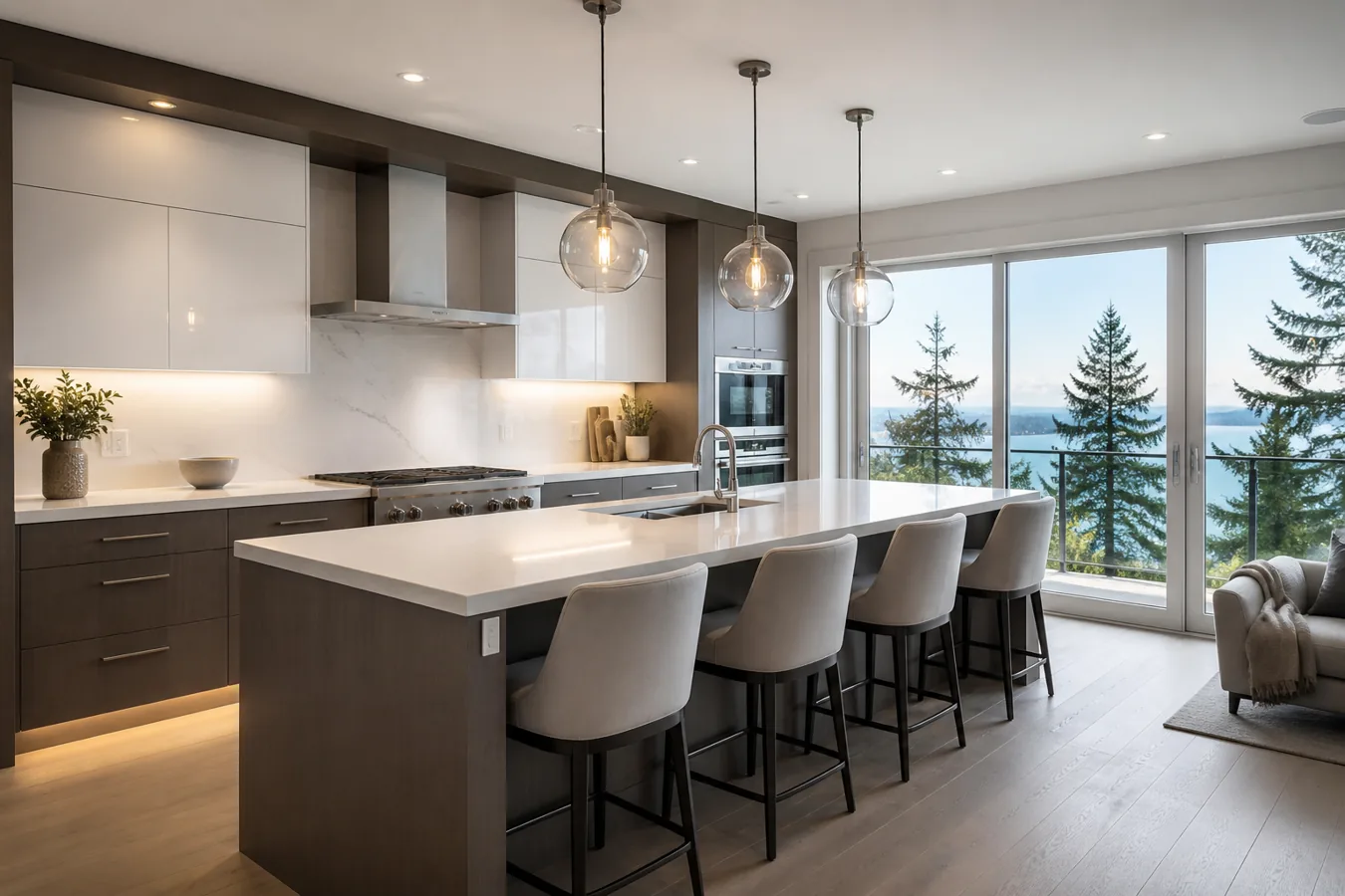 Modern renovated kitchen in a Metro Vancouver home